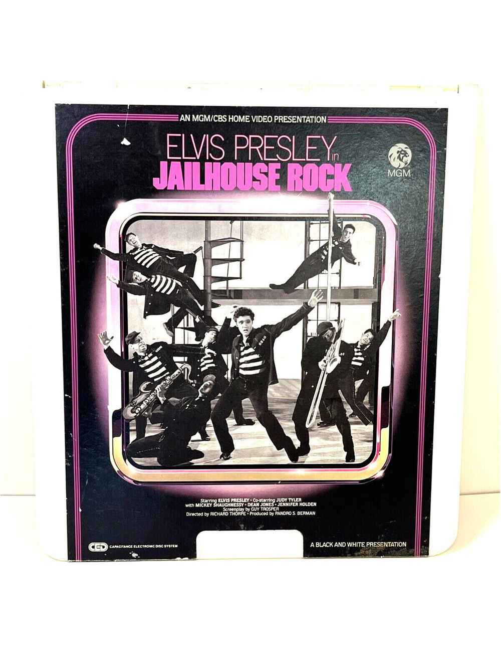 Elvis Presley in Jailhouse Rock - Videodisc - MGM - Black and White Presentation